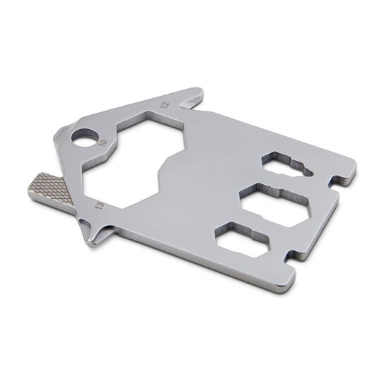 Multifunktionaler Schlüsselanhänger mit 21 Funktionen: Edelstahl Multitool inkl. Funktionsbeschreibung