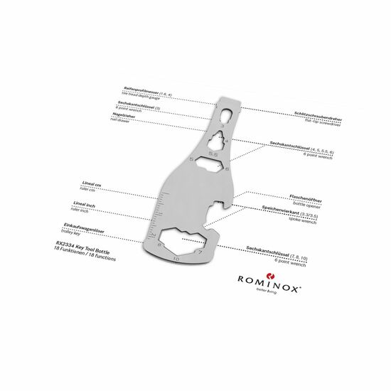 ROMINOX® Key Tool // Bottle - 18 Funktionen