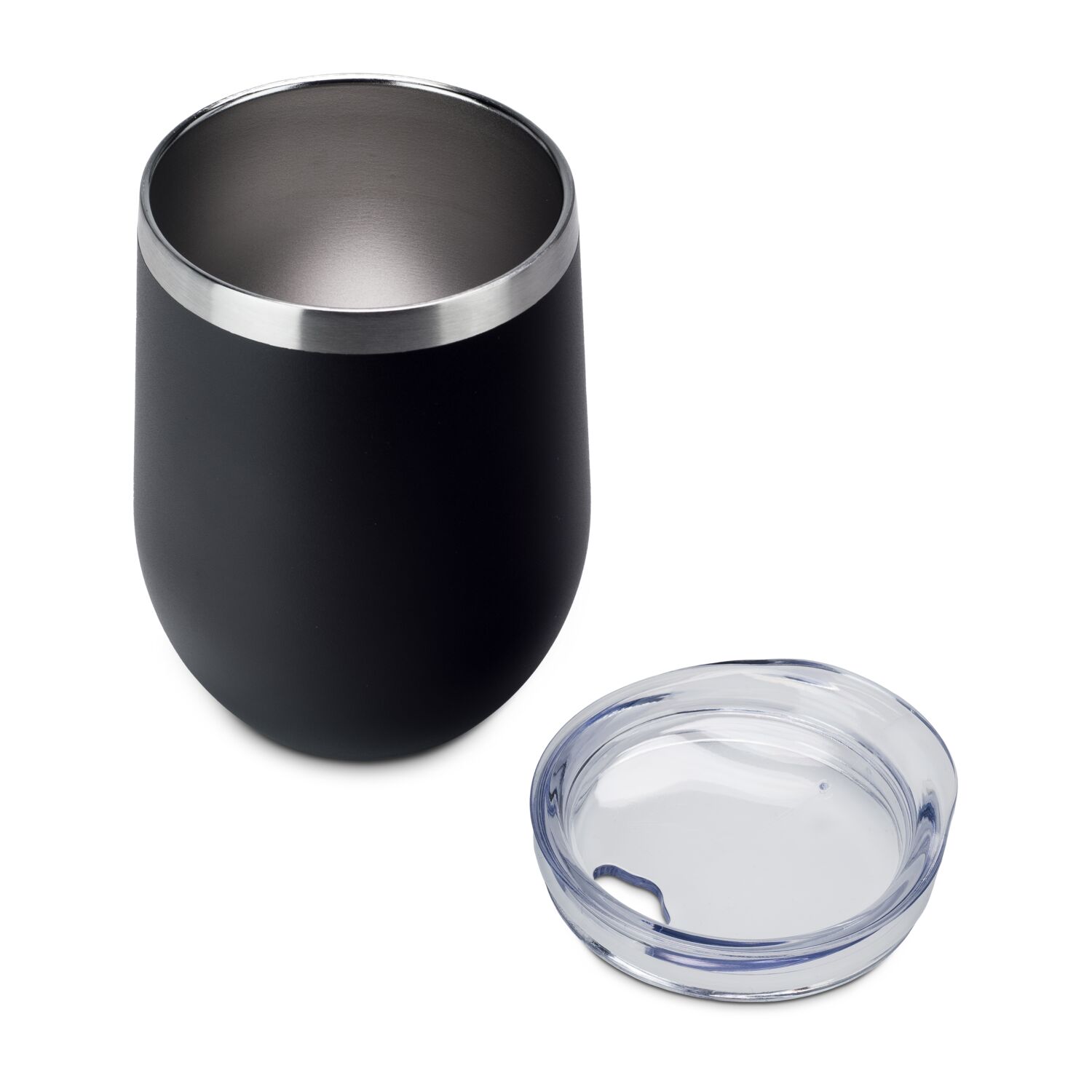 Trinkbecher - doppelwandige Isolierung, ideal für Heiß- und Kaltgetränke, 300 ml (Edelstahl - pulverbeschichtet, Kunststoff, Silikon)