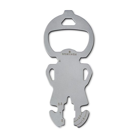 Multifunktionaler Einkaufswagenlöser für den Schlüsselbund mit 12 Funktionen: Edelstahl Multitool inkl. Funktionsbeschreibung