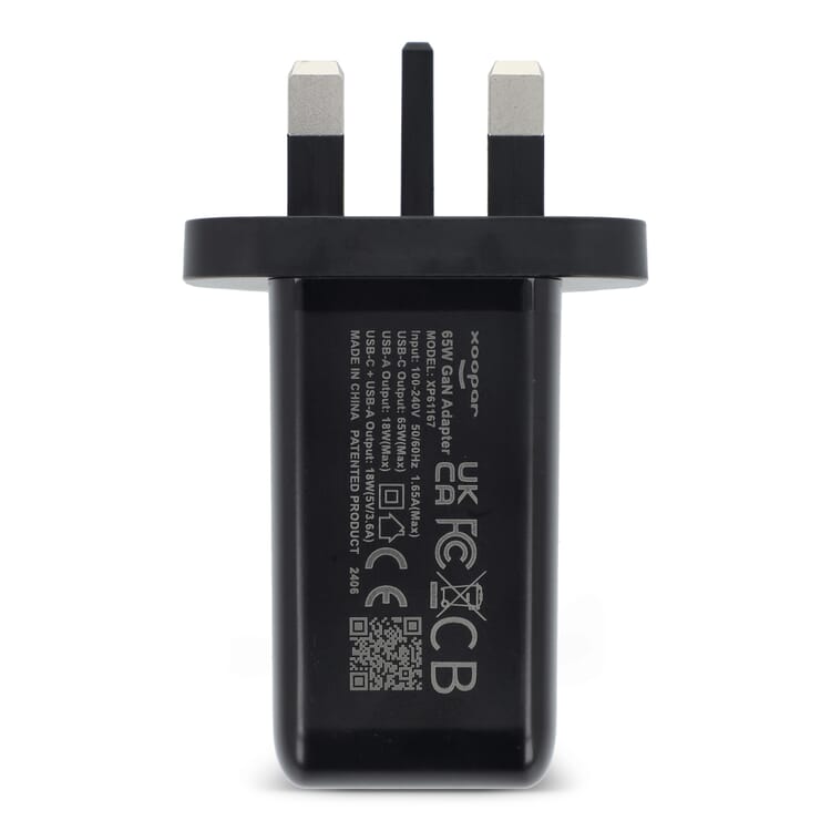 Xoopar ICE-G 65W GaN-Netzteil mit UK-Stecker