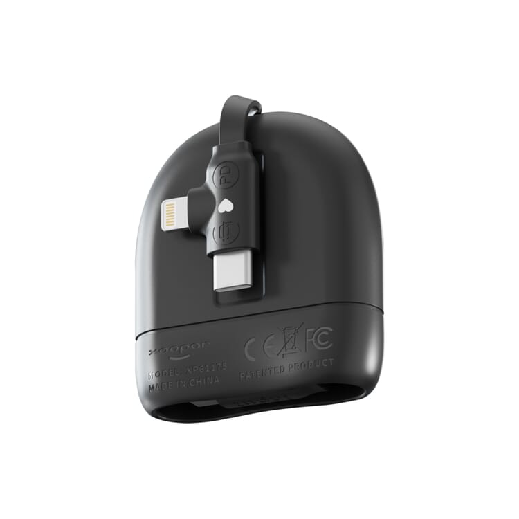 Xoopar ICE-R Einziehbares USB-C- und Lightning-Kabel 60 W 1 Meter