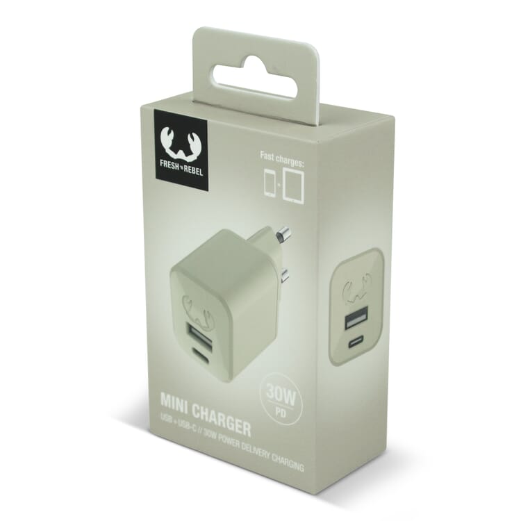 2WC30 I Fresh 'n Rebel Mini Charger USB-C + A PD // 30W