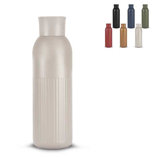 Sagaform Tekla Push Stahlisolierflasche mit Druckverschluss (recycelt) 500 ml