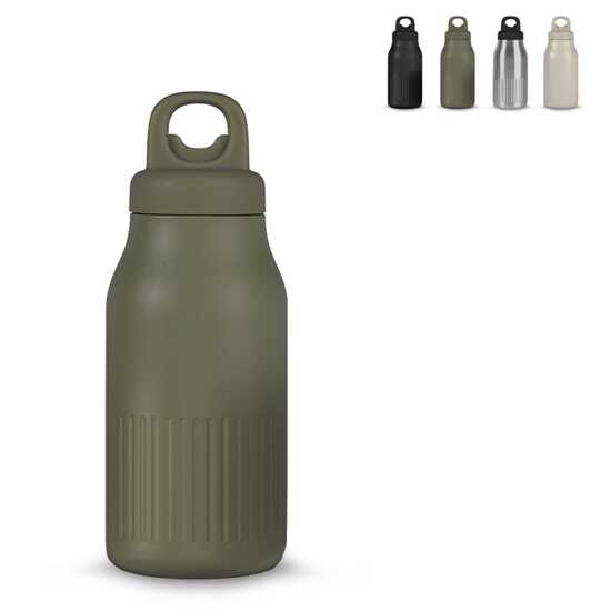 Sagaform Truls Stahlisolierflasche mit praktischem Klickverschluss (recycelt) 500 ml