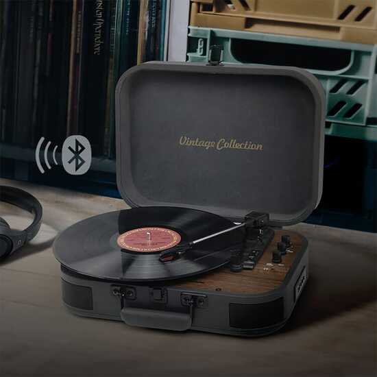 MT-207|Muse Vintage Plattenspieler mit BT-Ausgang