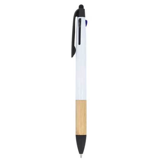 3-Farben-Stift mit Bambusgriff