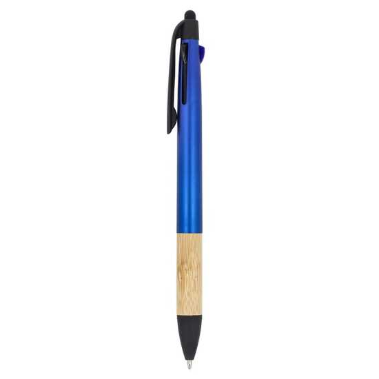 3-Farben-Stift mit Bambusgriff