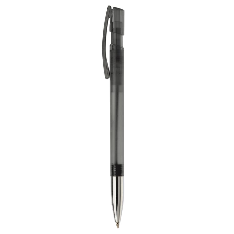 Kugelschreiber Nash Transparent mit Metallspitze