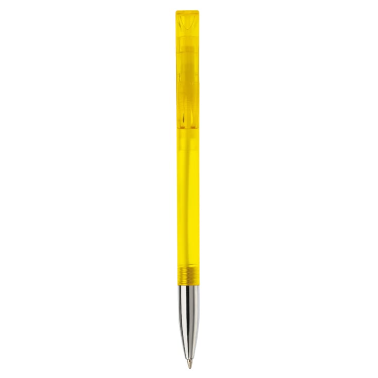 Kugelschreiber Nash Transparent mit Metallspitze