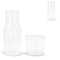 Karaffe 550ml und Trinkglas 250ml Set