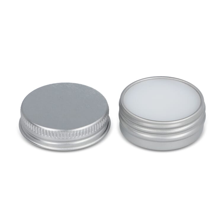 Runde Lippenbalsam-Dose aus recyceltem Aluminium