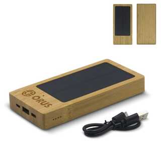 Solar Powerbank Bambus 8000mAh