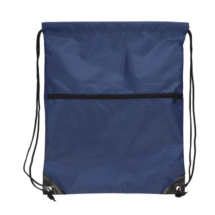 Kordelzugtasche 210T R-PET mit Reißverschluss