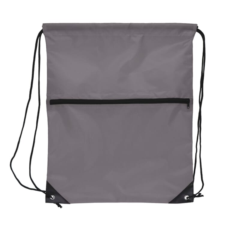 Kordelzugtasche 210T R-PET mit Reißverschluss