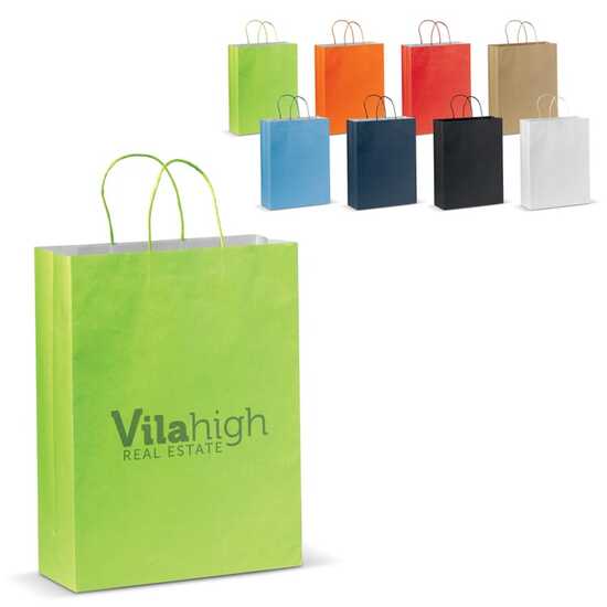 Große Papiertasche im Eco Look 120g/m²