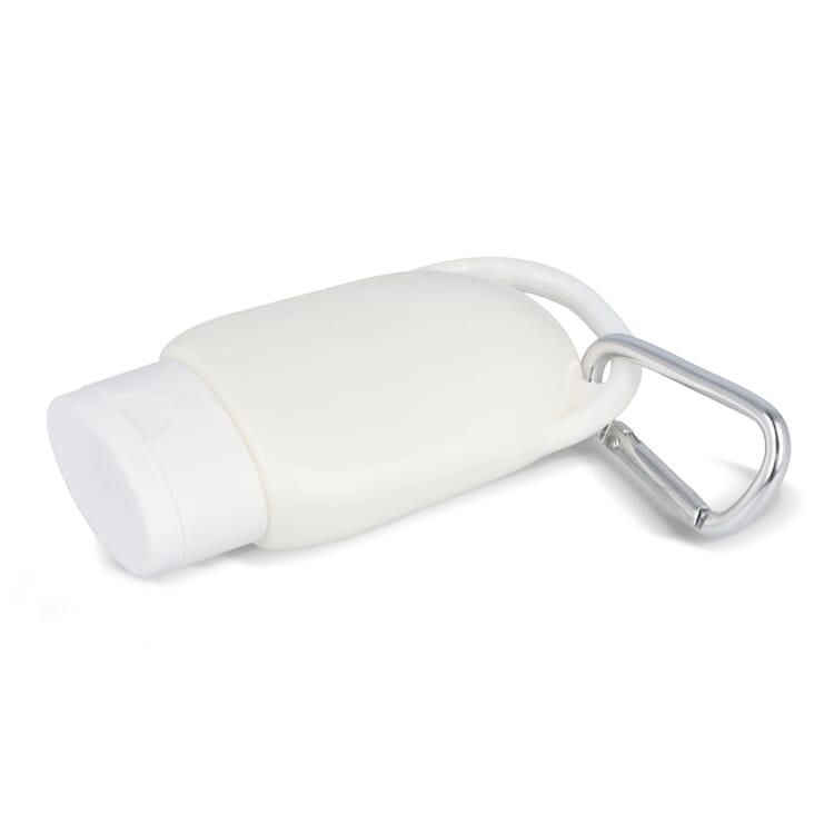 Sonnenschutzlotion mit Karabiner SPF30 aus recyceltem Material