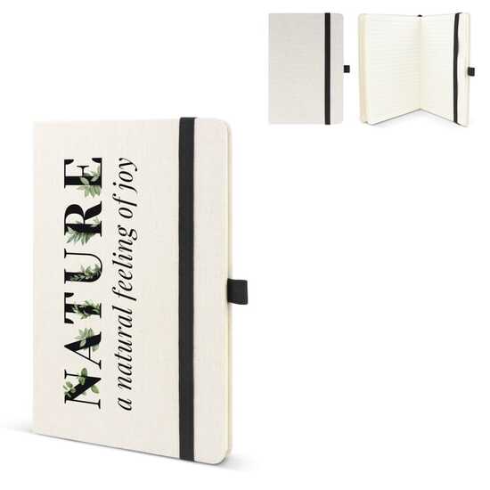 Notizbuch aus recycelter Baumwolle & R-PET A5