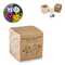 FSC-Holzpflanzgefäß-Set – Blumenmischung