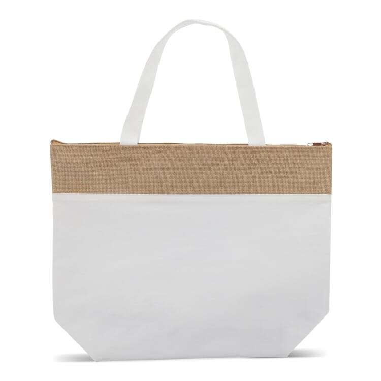 Strand-Kühltasche baumwolle/Jute 43x33x14 cm
