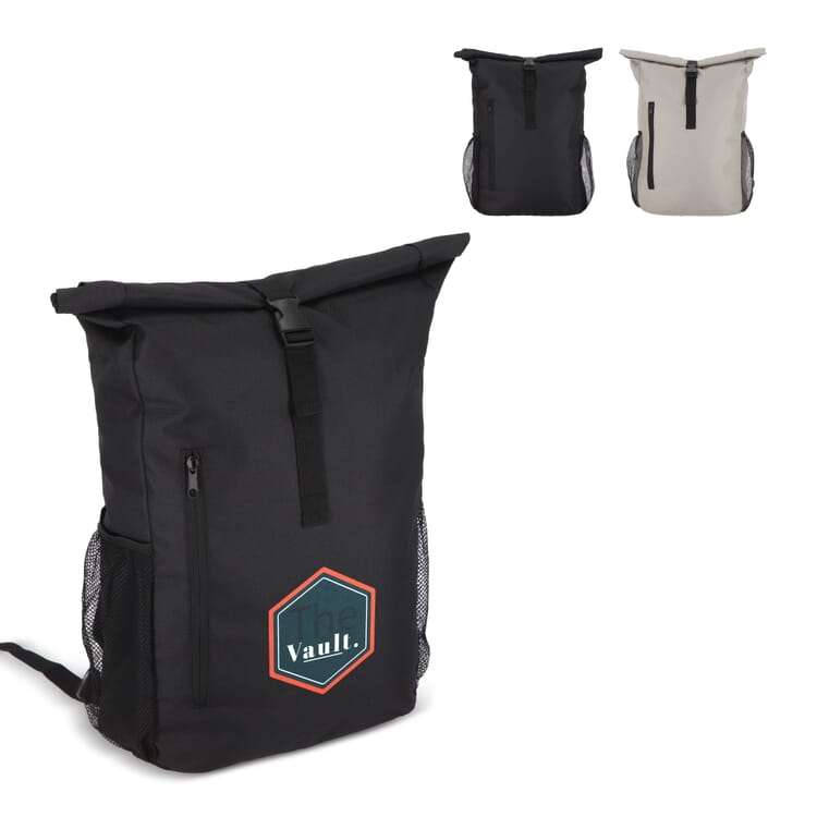 R-PET 600D Rolltop Fahrrad-Rucksack 20L