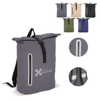PU-beschichteter R-PET 600D Rolltop-Rucksack 20L