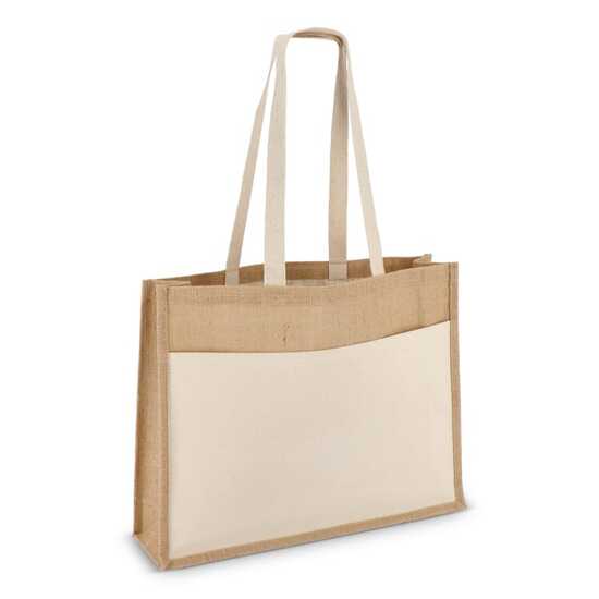 Jute Tragetasche OEKO-TEX® 45 x 12 x 35cm 320g/m²