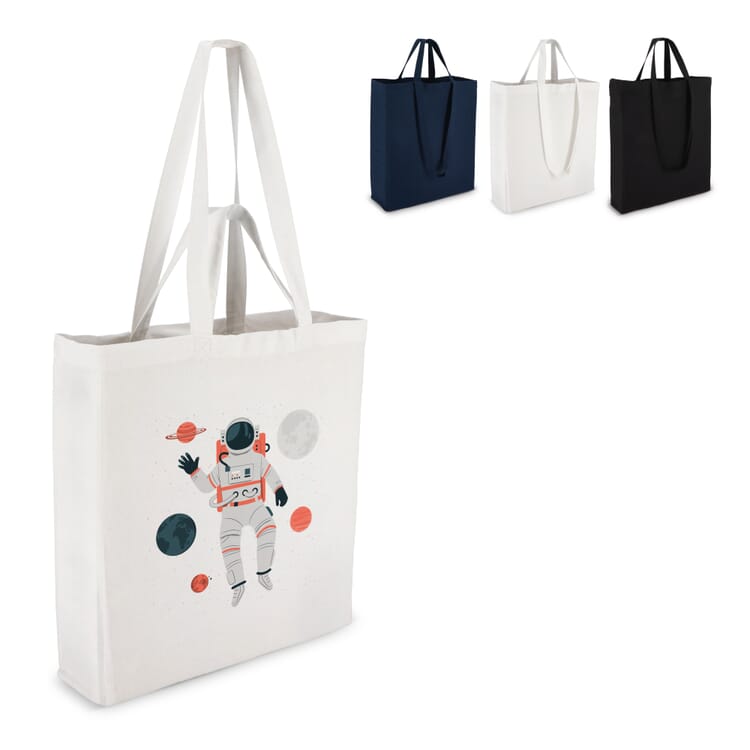 Tragetasche aus Baumwolle OEKO-TEX® 38 x 10 x 42cm 140g/m²