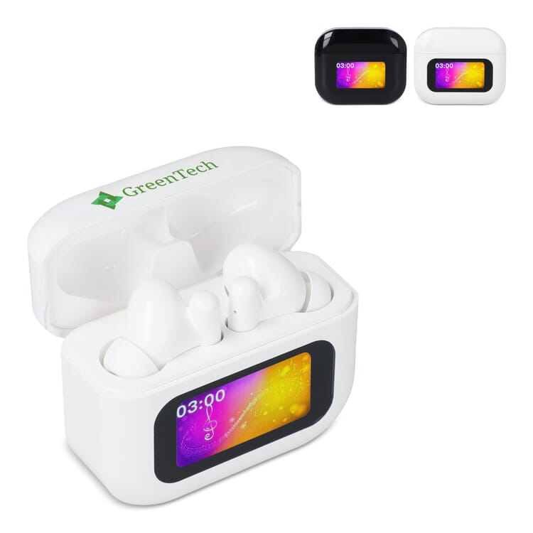 Kabellose ANC-Earbuds mit LCD-Touchscreen-Steuerung