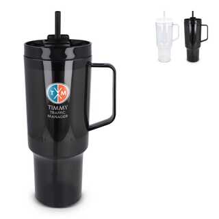 Miami Becher mit Henkel transparent 1,2 l R-PET
