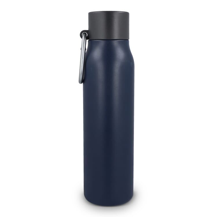 Karabiner mattierte Isolierflasche 600 ml