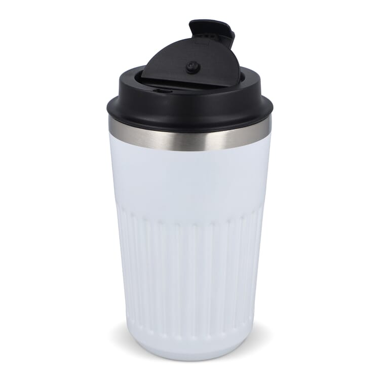 Recycelter Edelstahl-Thermobecher für Kaffee zum Mitnehmen, 400 ml