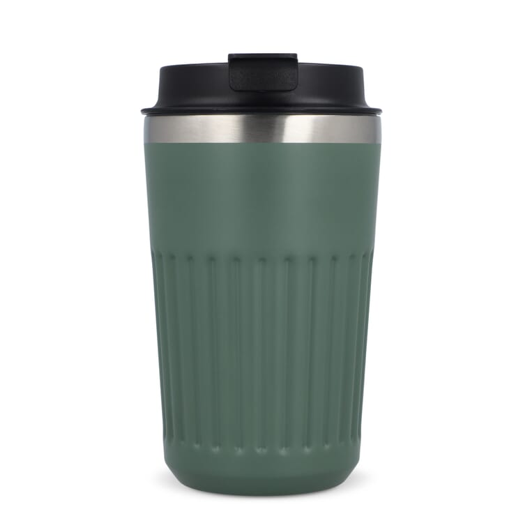 Recycelter Edelstahl-Thermobecher für Kaffee zum Mitnehmen, 400 ml