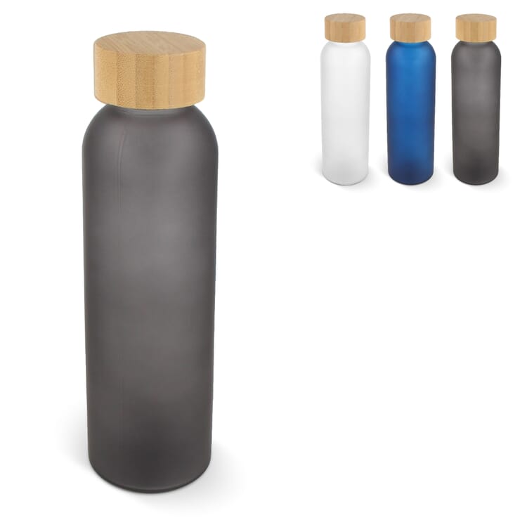 Wasserflasche Glas & Bambus 500ml