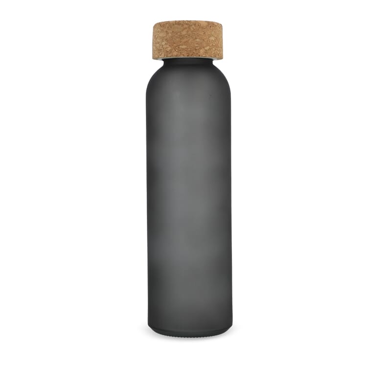 Gefrostete flasche aus recyceltem Glas mit Korkdeckel 500ml