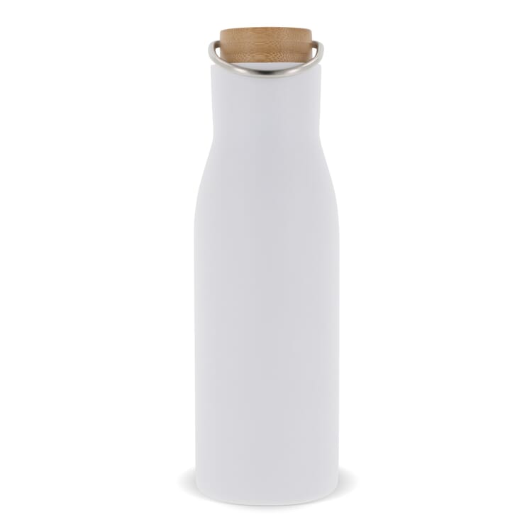 Isolier-Flasche mit Bambusdeckel, 500ml