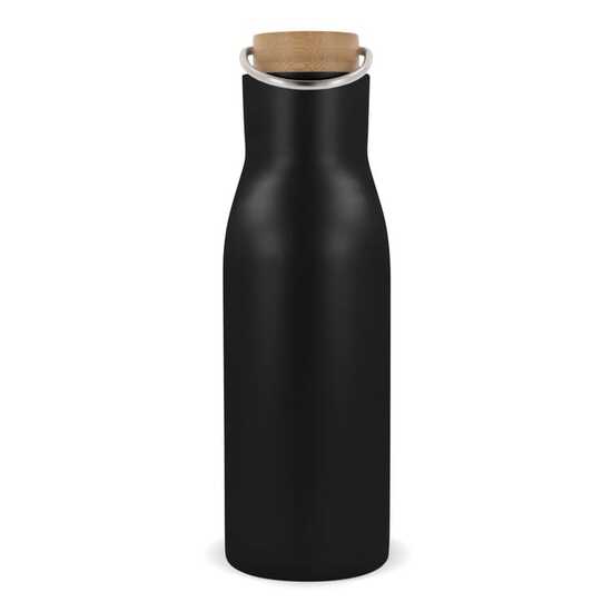 Isolier-Flasche mit Bambusdeckel, 500ml