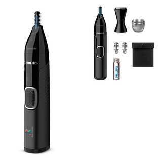 NT5650|Philips Nasen-, Ohren- und Augenbrauentrimmer mit 5 Zubehörteilen