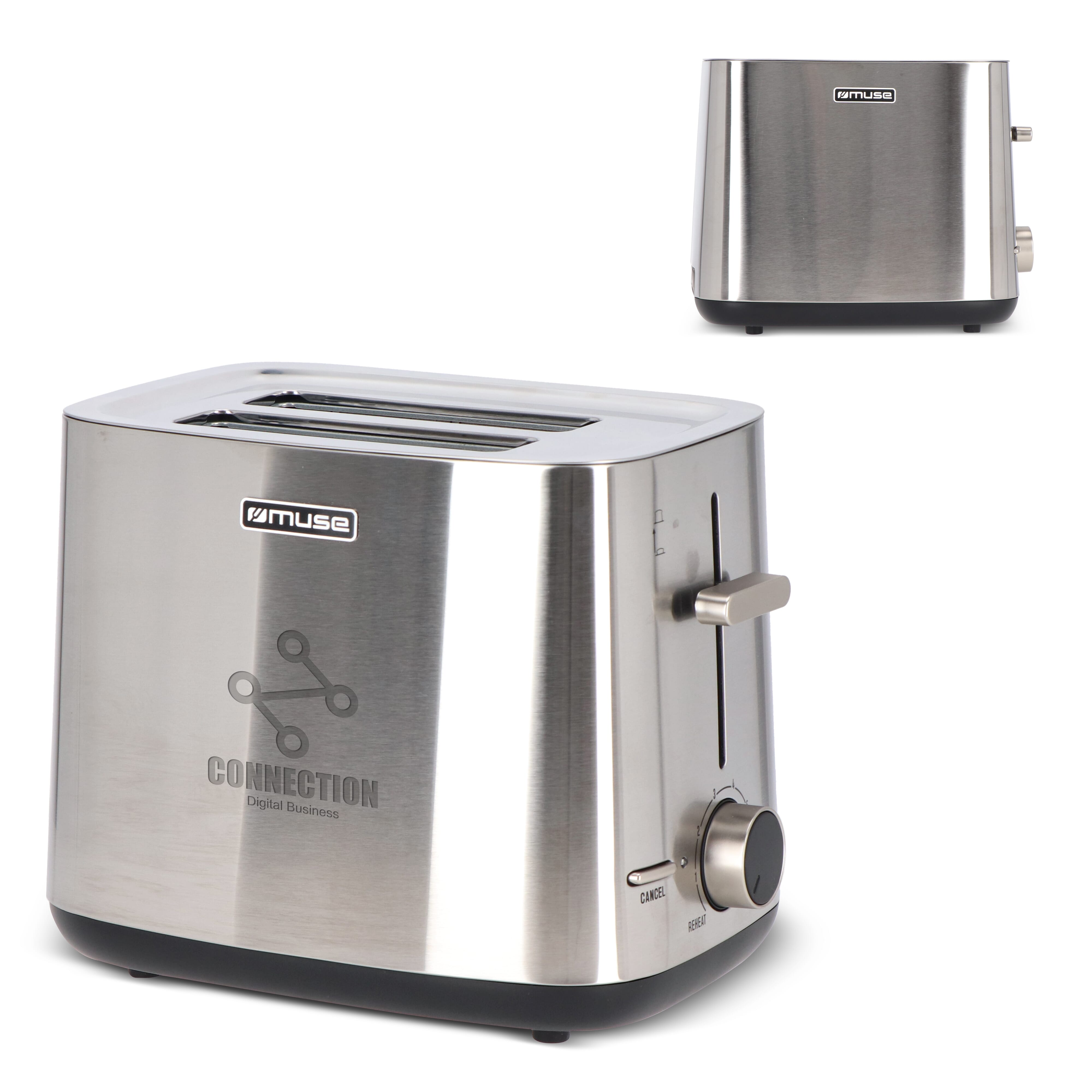 MS-115|Muse Edelstahl Toaster