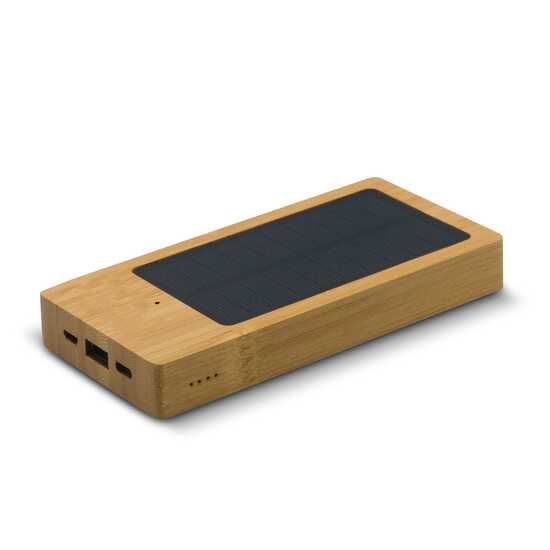 Solar Powerbank Bambus 8000mAh