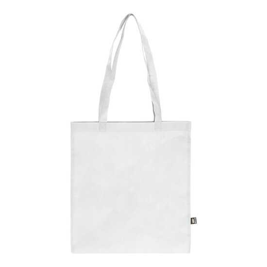 R-PET Tragetasche aus Non Woven mit langen Griffen 38 x 42cm 75g/m²