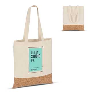 Tragetasche Baumwolle &amp; Kork 170g/m² 35 x 40cm