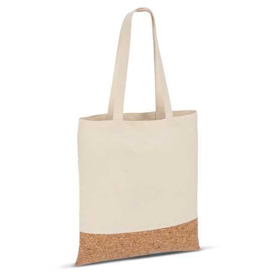 Tragetasche Baumwolle &amp; Kork 170g/m² 35 x 40cm