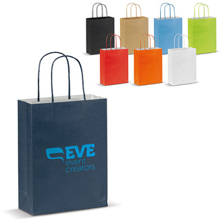 Kleine Papiertasche im Eco Look 120g/m²
