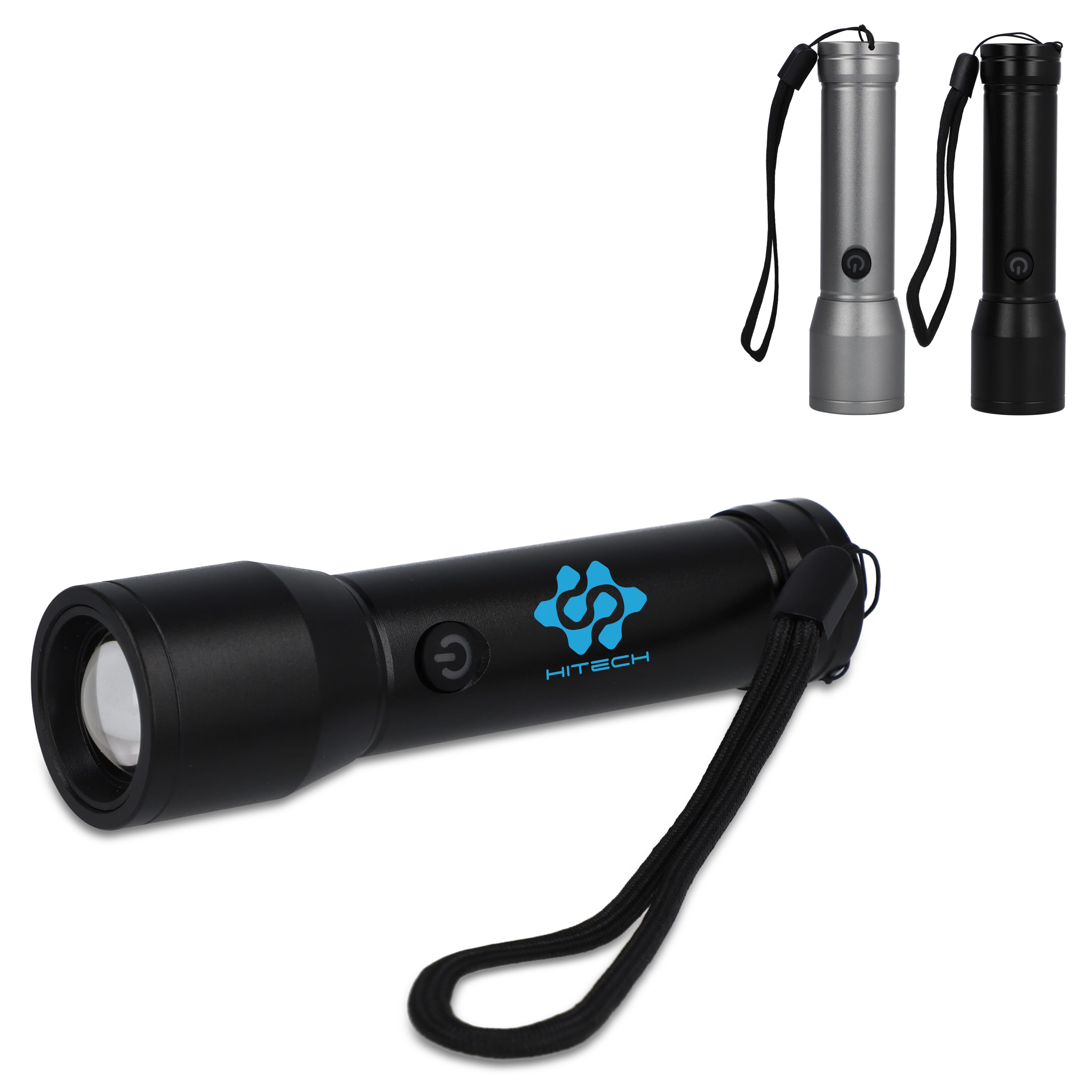 Wiederaufladbare Taschenlampe aus recyceltem Aluminium IPX4