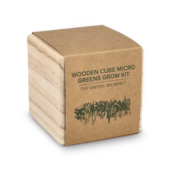 FSC-Holzpflanzgefäß-Set – Microgreens