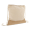 Rucksackbeutel Jute mit Baumwollschnüren 38x41cm