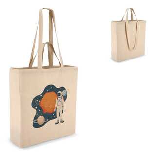 Tragetasche aus Baumwolle OEKO-TEX® 38 x 10 x 42cm 140g/m²
