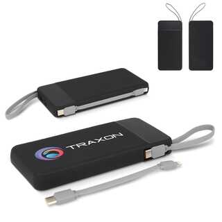 Ziara Powerbank with USB-C &amp; Lightning Cable 10000mAh