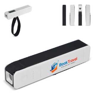 5-in-1 Travel Powerbank 2600 mAh - Kofferwaage - Taschenlampe - Lineal - Temperaturmesser